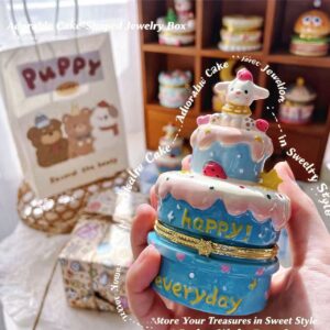 Colorful Ceramic Cake Jewelry Organizer